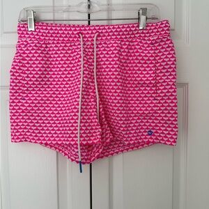 Vineyard Vines Pink and White Athletic Shorts